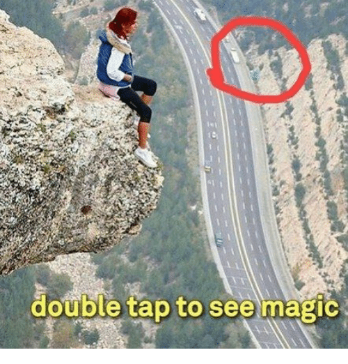 double tap to see magic
