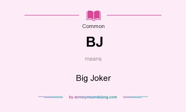 what does bj mean