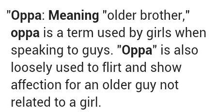 what does oppa mean